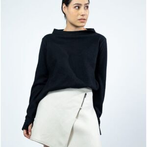 MARJA RAK NUKKA Top in Boiled Wool Fine Small/Medium Sweater EUC